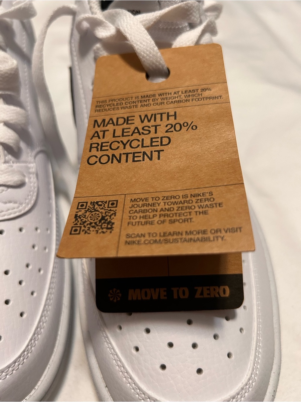 Nike White Mesh Low-Top Sneakers